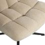 WOOOD Draaibare fauteuil Job Bouclé-bekleding relaxstoel H 101 cm x B 70 cm - Thumbnail 5