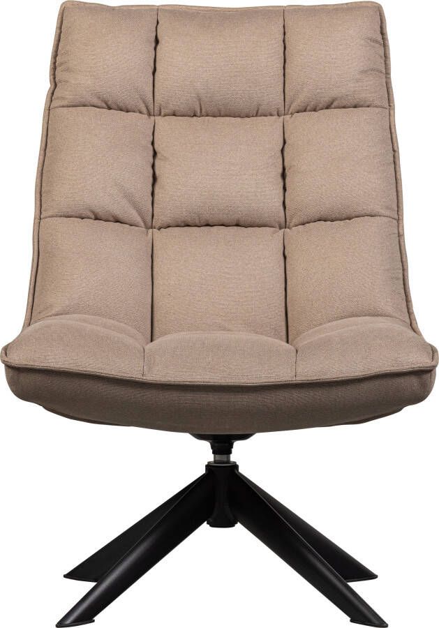 WOOOD Draaibare fauteuil Jouke in elke richting draaibaar h 90 cm x b 70 cm