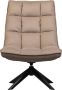 WOOOD Draaibare fauteuil Jouke in elke richting draaibaar h 90 cm x b 70 cm - Thumbnail 2