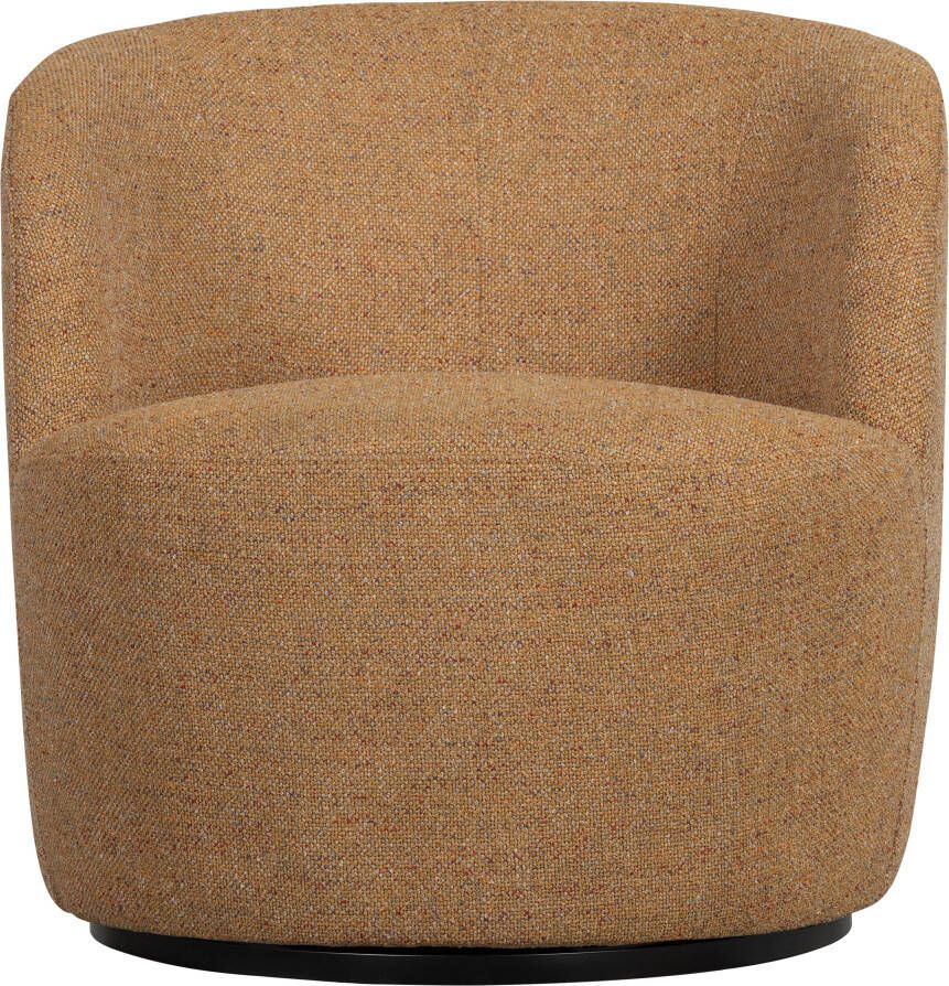 WOOOD Draaibare fauteuil Serra in elke richting draaibaar ronde vorm h 68 cm x b 70 cm