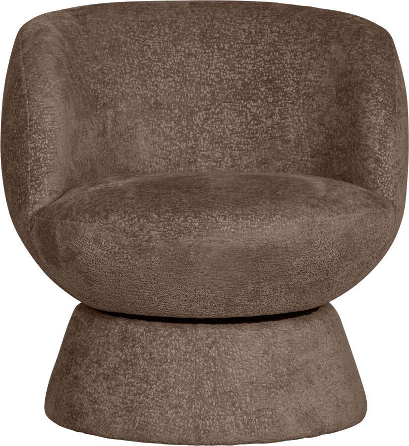 WOOOD Draaibare fauteuil Shuffle draaibaar in elke richting ronde vorm h 72 cm x b 73 cm