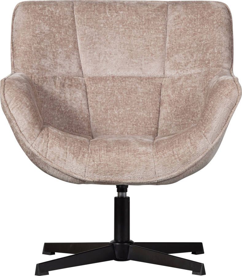 WOOOD Draaibare fauteuil Wibo met chenille-stof breedte 71 cm