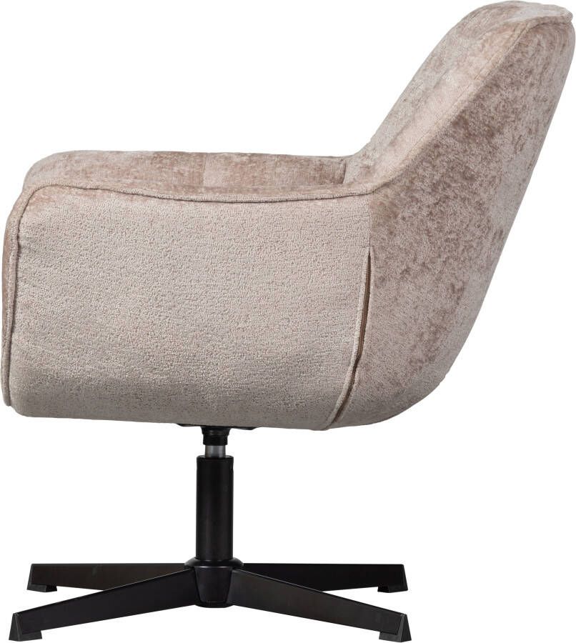 WOOOD Draaibare fauteuil Wibo met chenille-stof breedte 71 cm