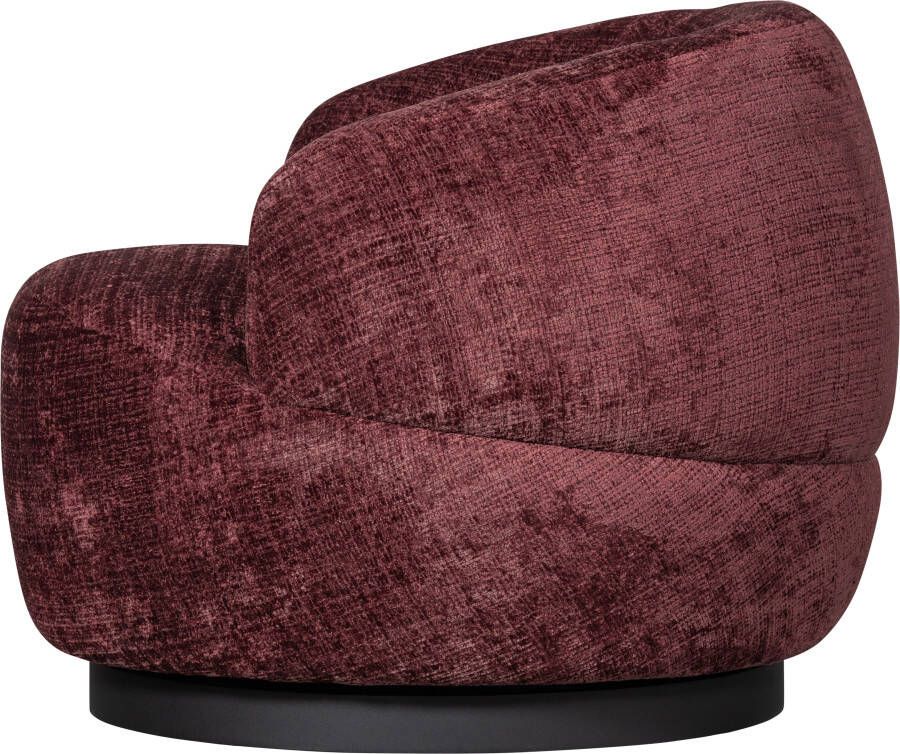 WOOOD Draaibare fauteuil Woolly met ronde vormen breedte 84 cm