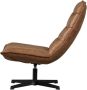 WOOOD Draaifauteuil Nika Leerlook Cognac 92x65x92 - Thumbnail 7