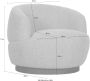 WOOOD Draaistoel Woolly draai fauteuil met ronde vormen breedte 84 cm - Thumbnail 9