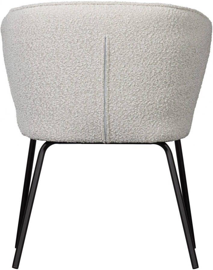 WOOOD Eetkamerstoel ADMITS Gestoffeerde stoel met 4-poots frame gepolsterd H 77 cm x B 60 cm (set 2 stuks)