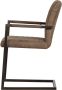 WOOOD Eetkamerstoel Bas Vrije schommelstoel gepolsterd breedte 54 cm metalen frame (set 2 stuks) - Thumbnail 7