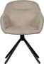 WOOOD Eetkamerstoel Grant Gestoffeerde stoel met draaifunctie breedte 57 cm (set 2 stuks) - Thumbnail 3