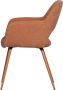 WOOOD Eetkamerstoel Jenny gepolsterd 4-poots onderstel h 80 cm x b 58 cm (set 2 stuks) - Thumbnail 3