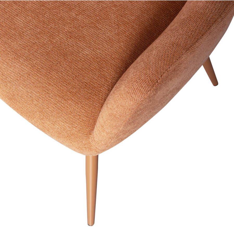 WOOOD Eetkamerstoel Jenny gepolsterd 4-poots onderstel h 80 cm x b 58 cm (set 2 stuks)