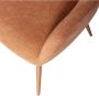 WOOOD Eetkamerstoel Jenny gepolsterd 4-poots onderstel h 80 cm x b 58 cm (set 2 stuks) - Thumbnail 4