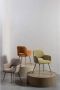 WOOOD Eetkamerstoel Jenny gepolsterd 4-poots onderstel h 80 cm x b 58 cm (set 2 stuks) - Thumbnail 6