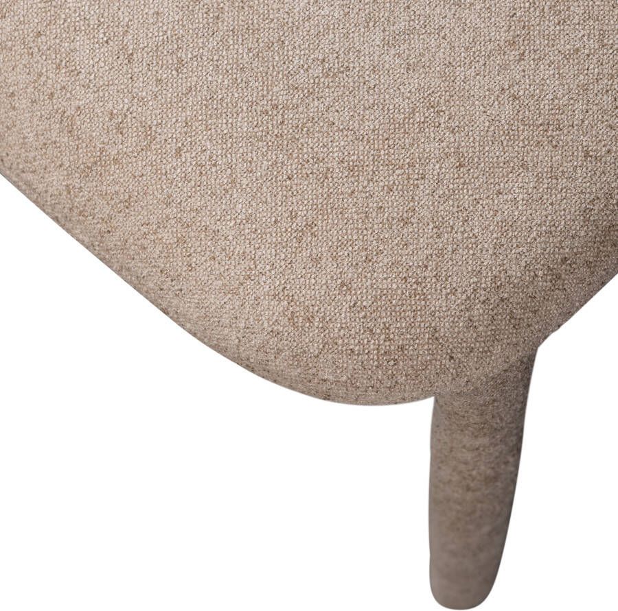 WOOOD Eetkamerstoel Noble volledig met stof bekleed hoogte 76 cm x breedte 51 cm (set 2 stuks)