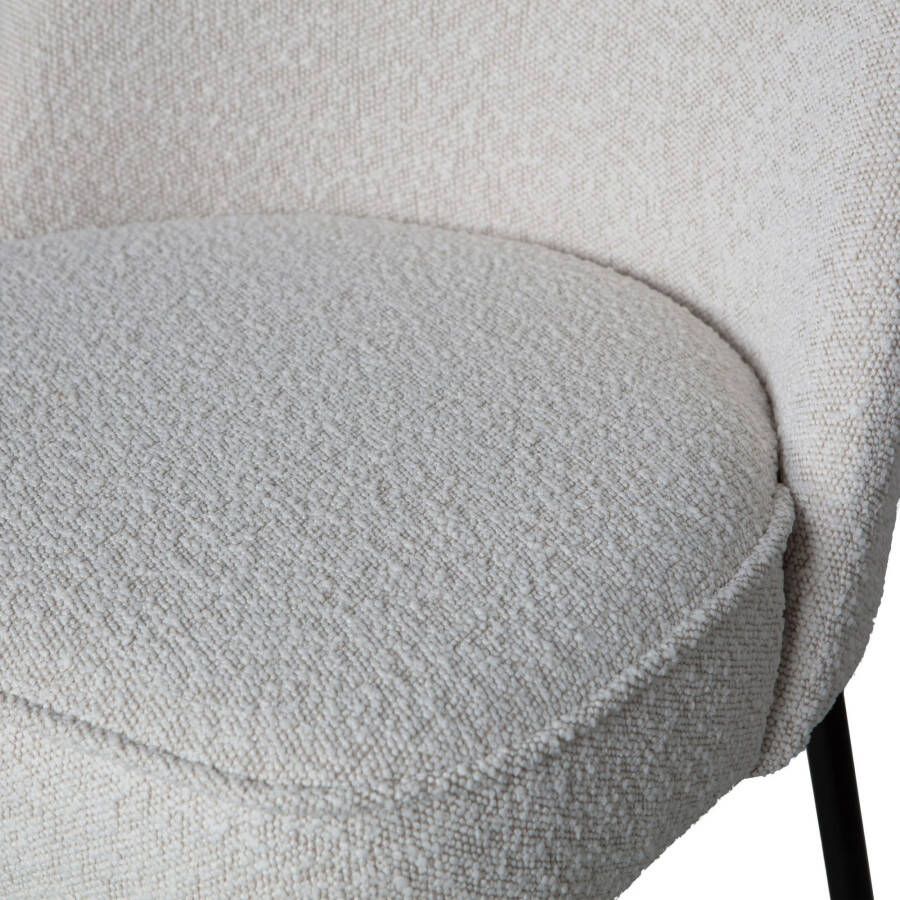 WOOOD Eetkamerstoel Vogue vriendelijke zachte vormen breedte 50 cm