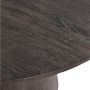 WOOOD Exclusive Ronde Eettafel Maan MDF 120cm donkerbruin Japandi - Thumbnail 4