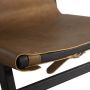 BePureHome Fauteuil Consume Hout echt Leer Zwart bruin 86x78x62 - Thumbnail 7