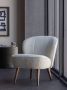 WOOOD Sara Fauteuil Teddy Off White 71x59x70 - Thumbnail 3