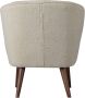 WOOOD Sara Fauteuil Teddy Off White 71x59x70 - Thumbnail 5