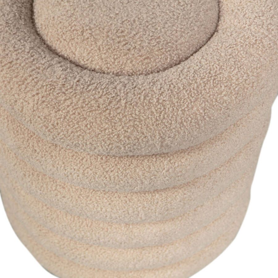 WOOOD Hocker Carly teddy zandkleur