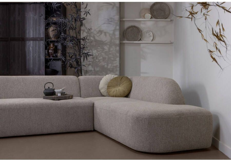 WOOOD Hoekbank Sloping gepolsterd met geweven chenille vrijstaand breedte 274 cm