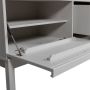 BASICLABEL Klink Dressoir Vitrinekast Grenen Mist 120x200x46 - Thumbnail 3