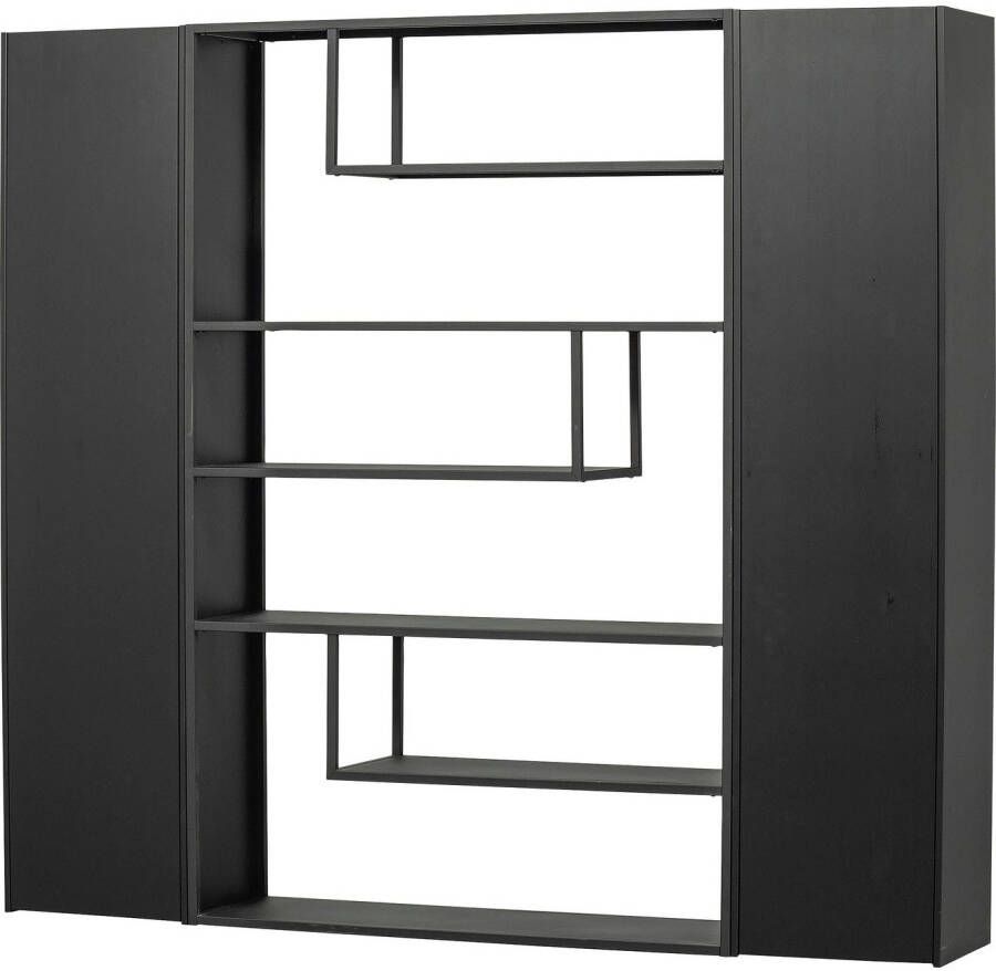 WOOOD Hoge kast Teun in modern ontwerp van dennenhout breedte 44 cm