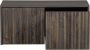 WOOOD Kistbank New Gravure bunkbank met grafische reliëfdeuren op wielen breedte 88 cm - Thumbnail 5