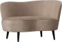 WOOOD Sara Loungefauteuil Rechts Velvet Khaki 71x112x81 - Thumbnail 4