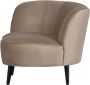 WOOOD Sara Loungefauteuil Links Velvet Khaki 71x112x81 - Thumbnail 6