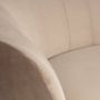 WOOOD Sara Loungefauteuil Links Velvet Khaki 71x112x81 - Thumbnail 8