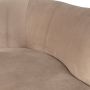 WOOOD Sara Loungefauteuil Links Velvet Khaki 71x112x81 - Thumbnail 9