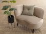 WOOOD Sara Loungefauteuil Links Velvet Khaki 71x112x81 - Thumbnail 10