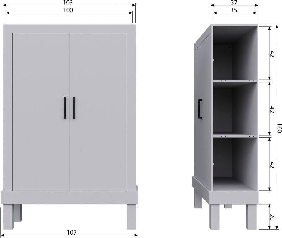 WOOOD Multifunctionele kast