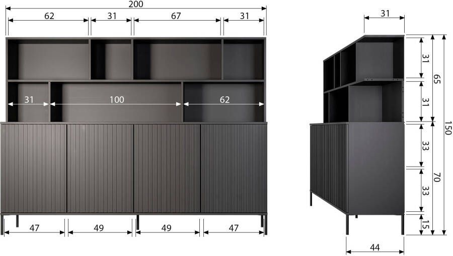 WOOOD Multifunctionele kast