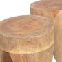 BePureHome Bijzettafel Trunk Mangohout Set van 3 stuks Ø30cm Naturel Rond - Thumbnail 7