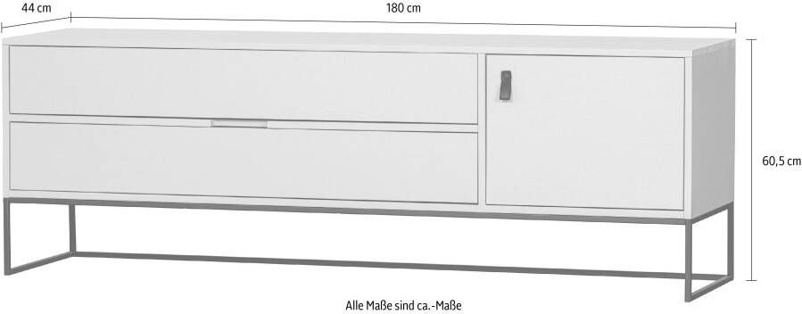 WOOOD Tv-kast Silas Tv Meubel 180Cm Grenen Dust