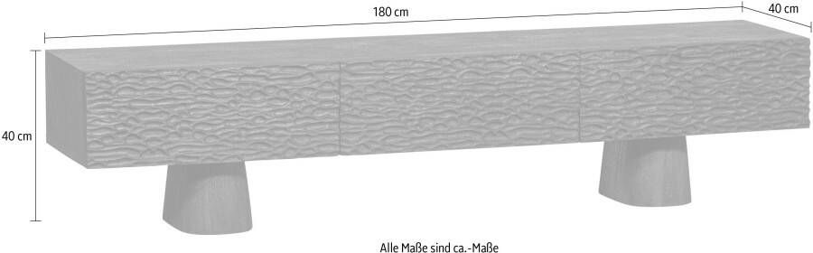 WOOOD Tv-meubel Crumble H 40 cm x B 180 cm x D 40 cm