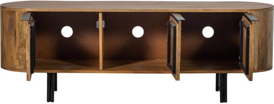 WOOOD Tv-meubel Effortless Commode met drie deuren en twee opbergvakken H 50 cm x B 147 cm