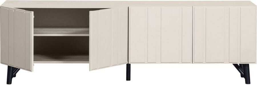 WOOOD Tv-meubel Miller Tv Commode met duidelijke lijnen H 56 cm x B 181 cm