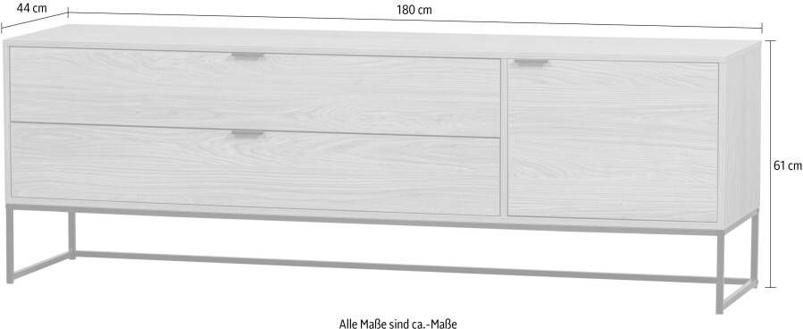 WOOOD Tv-meubel Silas met kabelversteek-gat breedte 180 cm