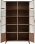 WOOOD Vitrinekast Ronja Halfglazen vitrine van gepoedercoat metaal H 189 cm x B 110 cm - Thumbnail 4