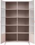 WOOOD Vitrinekast Ronja Halfglazen vitrine van gepoedercoat metaal H 189 cm x B 110 cm - Thumbnail 6