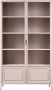 WOOOD Vitrinekast Ronja Halfglazen vitrine van gepoedercoat metaal H 189 cm x B 110 cm - Thumbnail 4