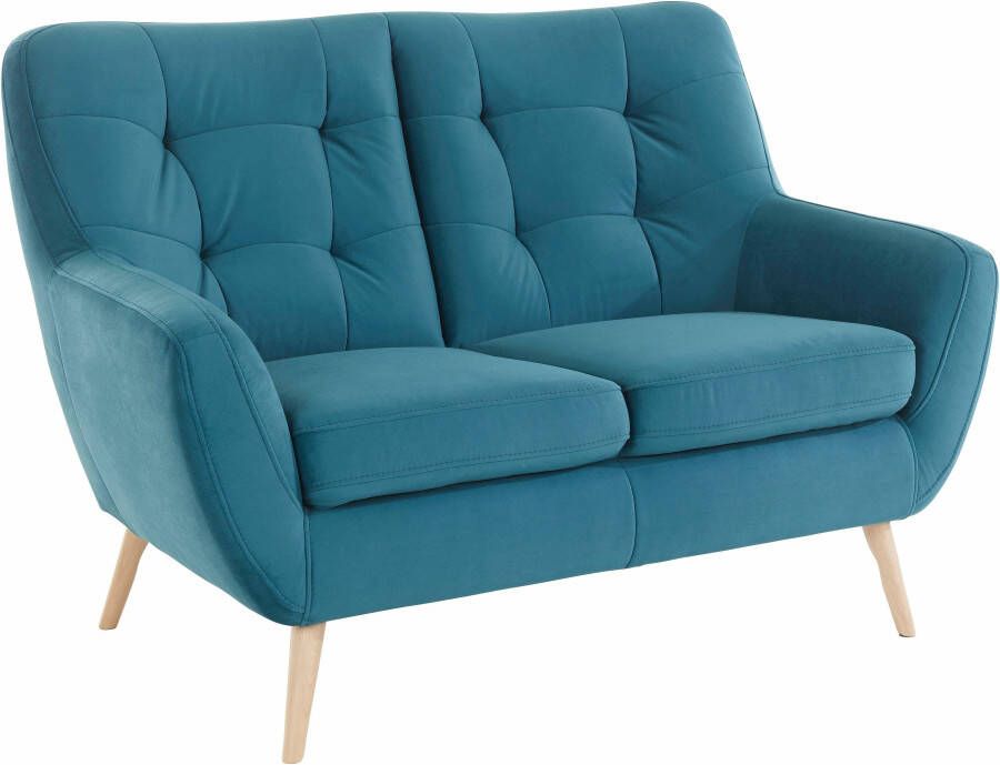 Exxpo sofa fashion 2-zitsbank Scandi comfortabel verfijnde rugkussens voor meer zitcomfort