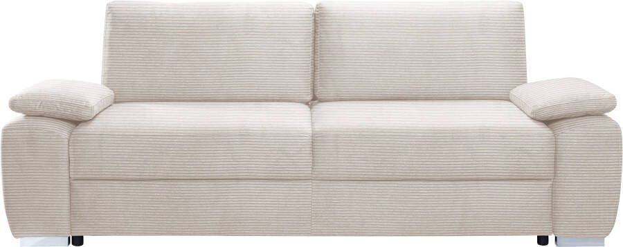 Exxpo sofa fashion 2-zitsbank SOLSBURY bank slaapbank incl. pocketvering-bekleding bedfunctie en opbergruimte in cord