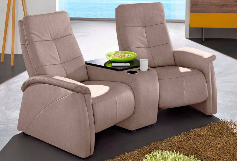 Exxpo sofa fashion 2-zitsbank Tivoli met relaxfunctie geïntegreerd tafelplateau en bergruimte