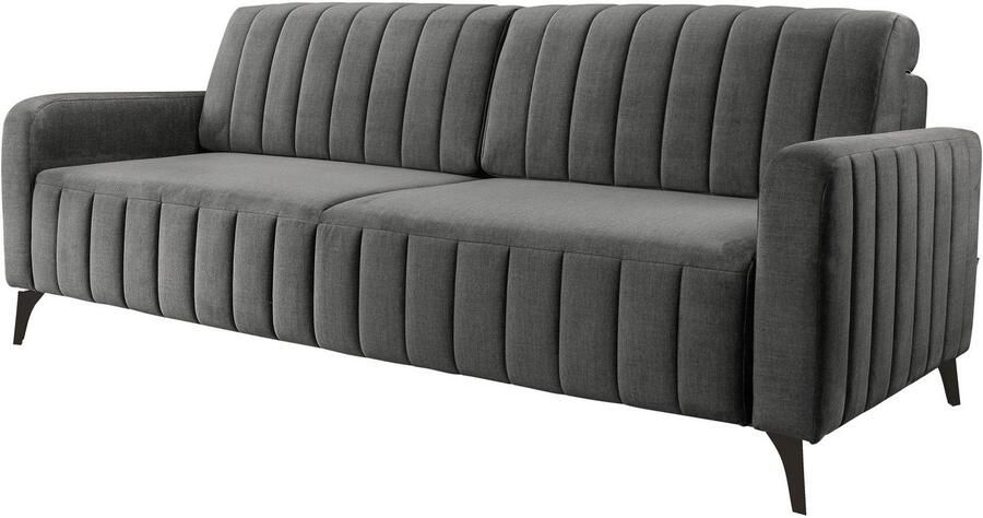 Exxpo sofa fashion 3-zitsbank Grande slaapbank duurzame slaper microvelours bekleding breedte 222cm