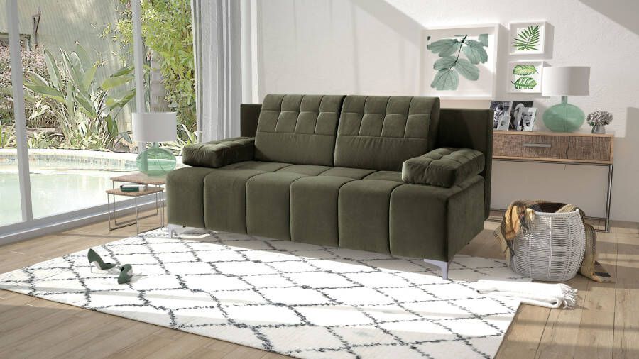 Exxpo sofa fashion 3-zitsbank Slaapbank met bedfunctie opbergruimte met veerkussen comfortabel met hoogwaardige functionele beslag voor meer comfort