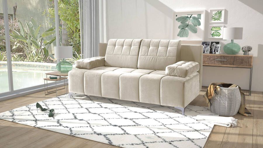 Exxpo sofa fashion 3-zitsbank Slaapbank met bedfunctie opbergruimte met veerkussen comfortabel met hoogwaardige functionele beslag voor meer comfort